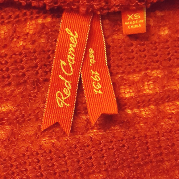 Ladies. Open front sweater. XS. Red, nice. - Picture 6 of 6